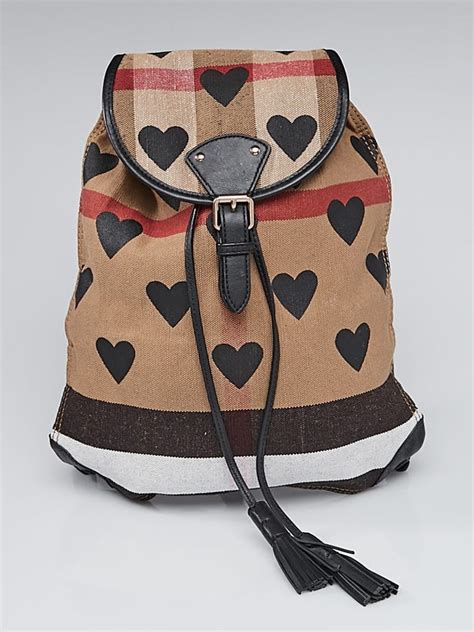 burberry heart print backpack|handbag Burberry original.